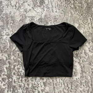 Aerie Black Square Neck Women's Top